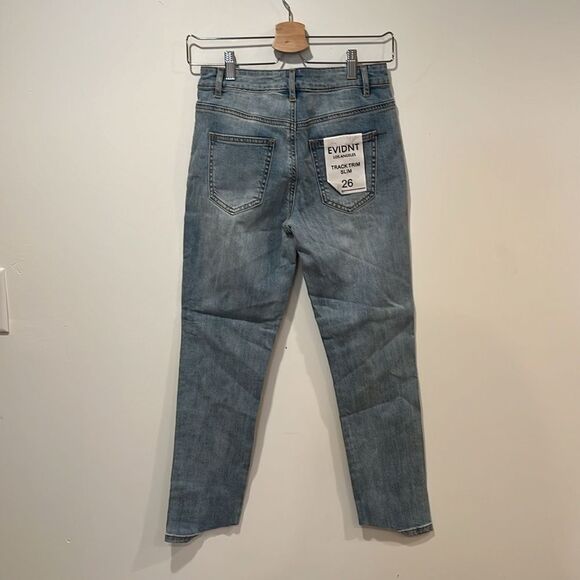 NWT EVIDNT Los Angeles Track Trim Slim Denim - Size 26 - Picture 5 of 5